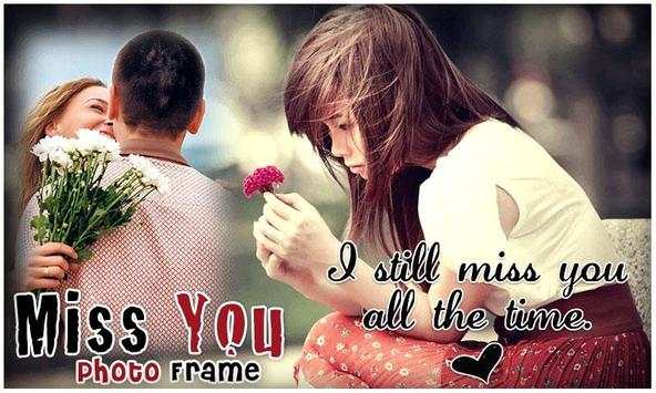 Miss You Photo Frame screenshot 1