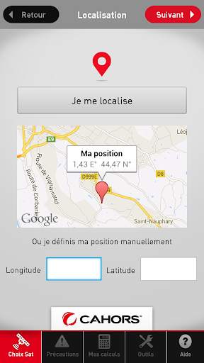 QuickSat screenshot 2