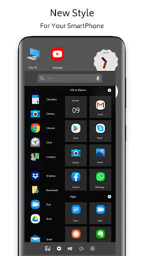 Win 10 Dark Theme for Launcher screenshot 1