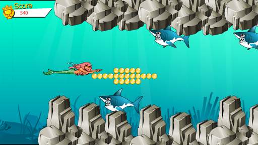 Mia Mermaid Shark Attack स्क्रीनशॉट 2