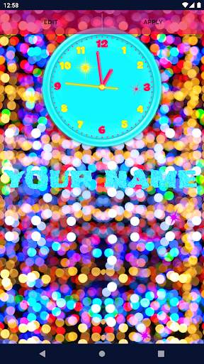 3D Neon Clock Live Wallpaper 2 تصوير الشاشة