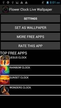 Flower Clock Live Wallpaper screenshot 3