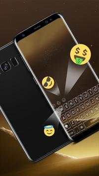 Gold S8 Keyboard Theme screenshot 3