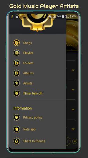 Gold Music Player 7 تصوير الشاشة