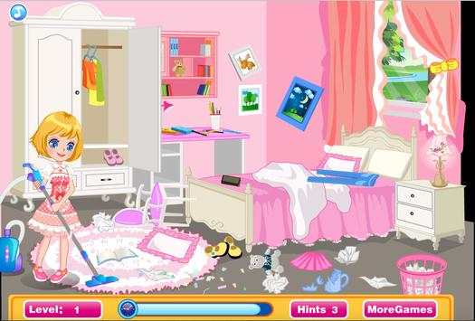 Cleaning House Princess Games - Home Cleanup screenshot 1