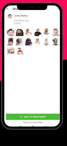 Cute Animated Funny Babies Stickers for WA screenshot 5