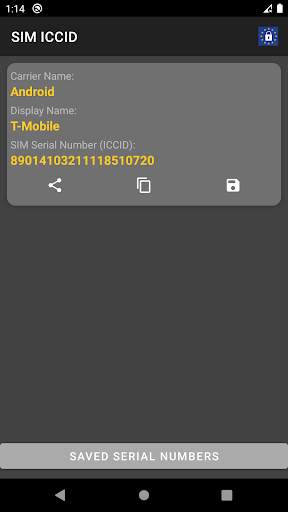 SIM Serial Number - ICCID screenshot 1