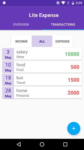 Lite Expense screenshot 2