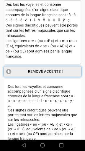 Accents Remover screenshot 2
