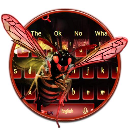 Blood Red Bee Keyboard 10001004