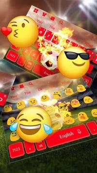 Api Sepak bola Merah Hidup Keyboard screenshot 3