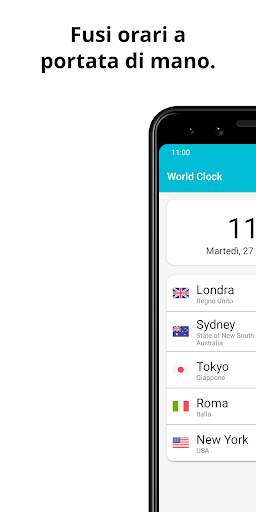 World Clock - Ora nel mondo screenshot 1