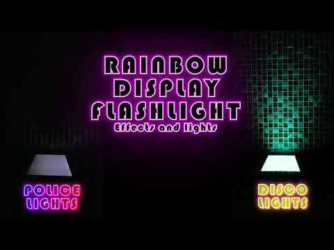 Rainbow display flashlight - Lights and effects screenshot 1