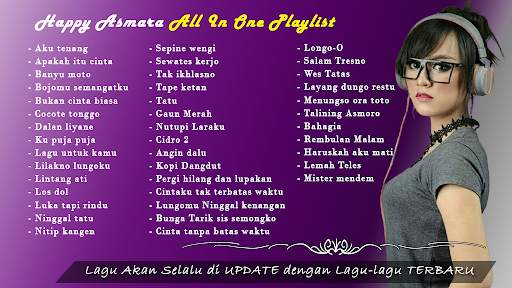 HAPPY ASMARA Full Album Offline 2021 screenshot 1