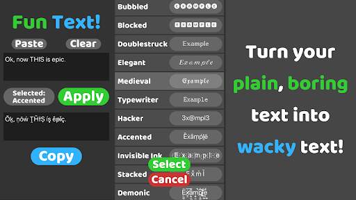 Fun Text Mobile screenshot 1
