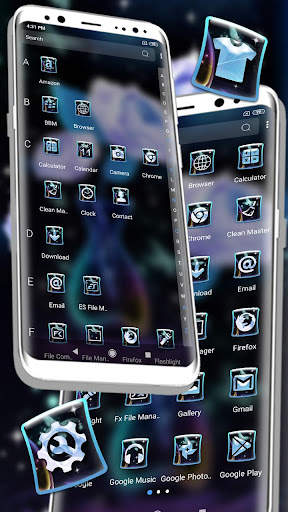 Neon Rose Edge Launcher Theme screenshot 2