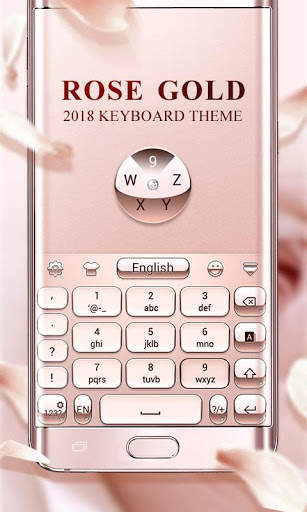 Rose Gold 2018 GO Keyboard Theme स्क्रीनशॉट 3