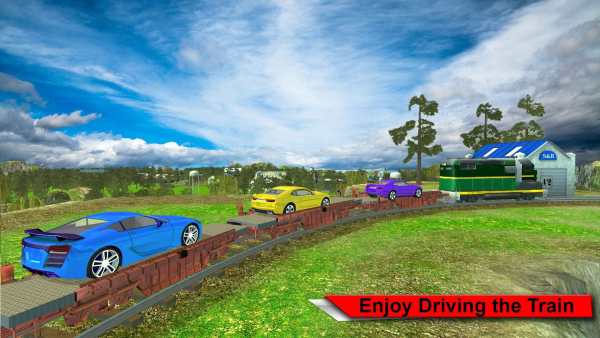 Crazy Train Car Cargo Duty Driver 3D Sim Game screenshot 4