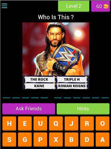 WWE QUIZ Game - Wrestler Quiz Game - 2021 screenshot 15