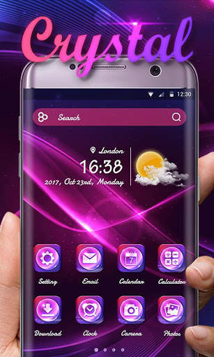 Crystal Go Launcher Theme screenshot 1