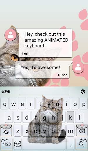 Grumpy Animated Keyboard   Live Wallpaper screenshot 3