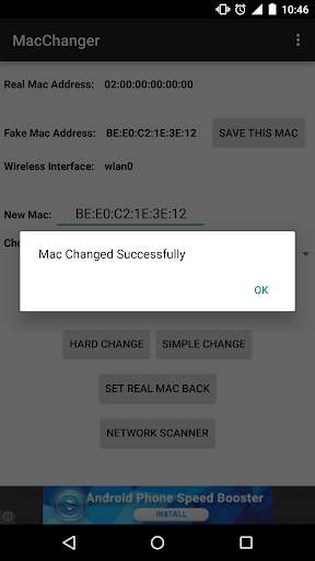 Wifi Mac Changer screenshot 3