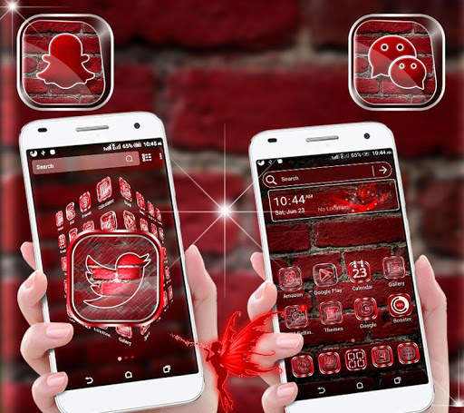 Red Brick Launcher Theme screenshot 5