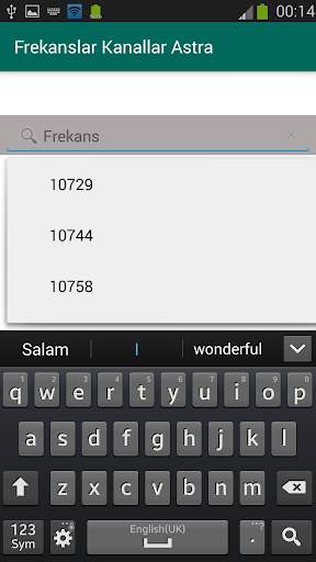 Kanallar ASTRA Frekansları screenshot 7