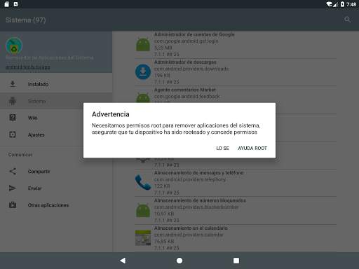 Administrador de aplicaciones del sistema screenshot 21