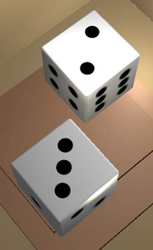 Two Dice: Simple free 3D dice screenshot 1