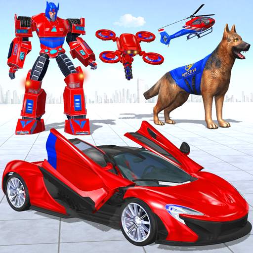 Police Dog Drone Robot Car 202
