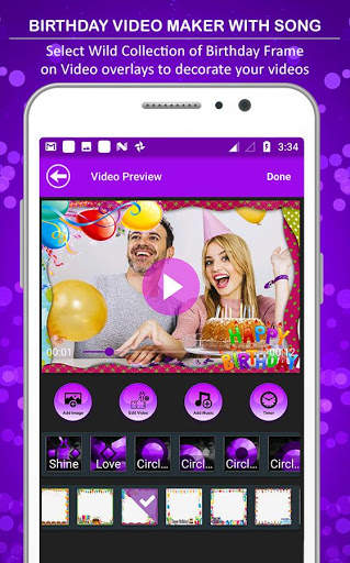 Birthday Video Maker with Photos & Birthday Name screenshot 5