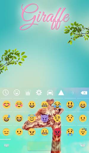 Giraffe Animated Keyboard   Li screenshot 4
