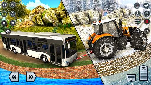 Tractor Trolley Hill Driving Farming Sim 3D Games screenshot 4