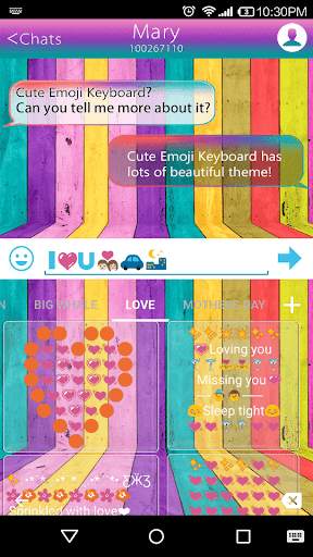 Sweet Rainbow Emoji Keyboard screenshot 4
