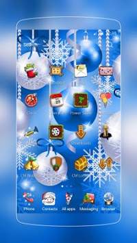 Blue Ball Christmas Theme screenshot 2