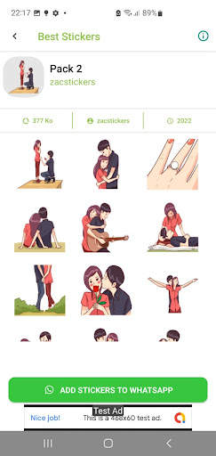 Romance Stickers For Whatsapp screenshot 7