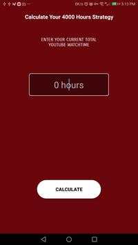 4000 Watch Hours Strategy Calculator 1 تصوير الشاشة