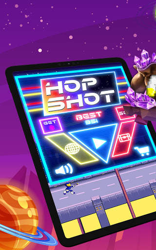 Hop Shot: Alien Attack Game - 2D Space Shooter screenshot 7