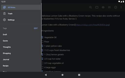 Simplenote screenshot 10