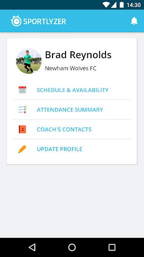 Sportlyzer Player App screenshot 1