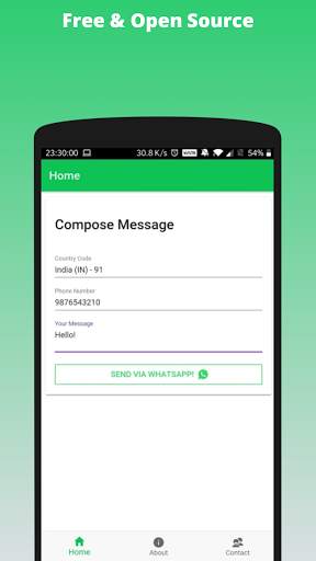WhatsIs -  Send WhatsApp Message without Contact screenshot 5