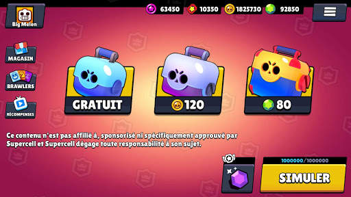 Simulateur de Boîte pour Brawl Stars screenshot 1