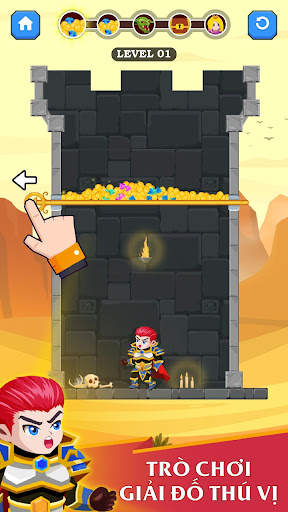 Hero Rescue - Câu Đố Hack Não screenshot 1