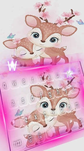 Cute Girlish Deer keyboard screenshot 2