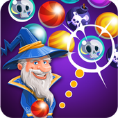 Bubble shooter with hero icon