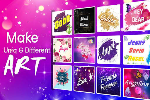 Glitter Name Art screenshot 9