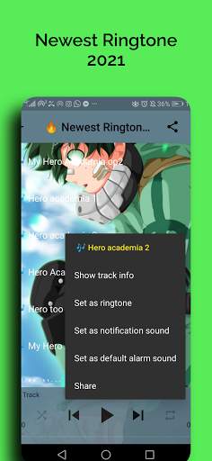 Boku no Hero Ringtone Academia Offline screenshot 4