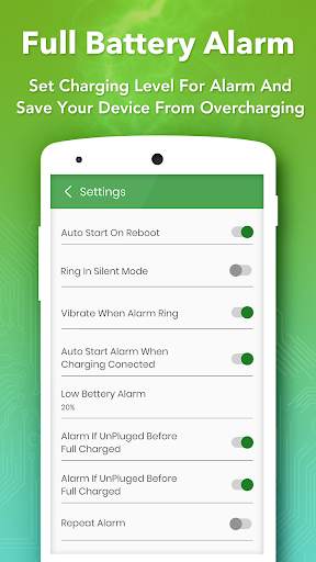 Full Battery Alarm screenshot 2