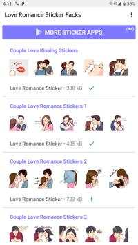 Love Romance Couple Stickers for Whatsapp Stickers screenshot 1